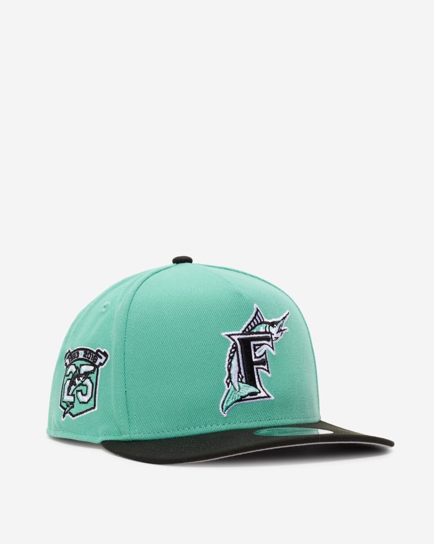 9Fifty Florida Marlins A-Frame Mint Snapback Hat
