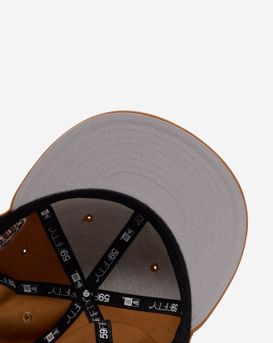 Shop New Era 59Fifty New York Mets Light Bronze Fitted Hat