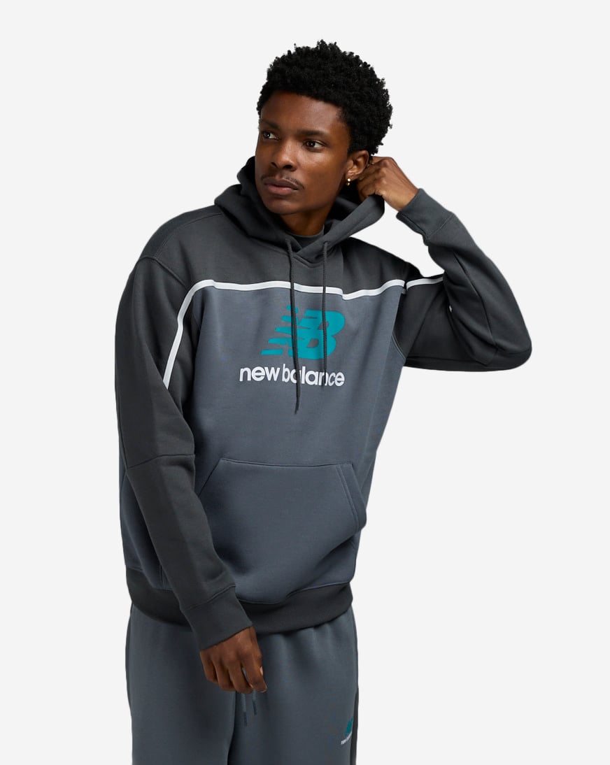 ★韓国の人気★【New Balance】★MEN NB Made in USA Hoodi.e★ Shop New Balance Colorblock Hoodie MT43524-GT grey | SNIPES USA