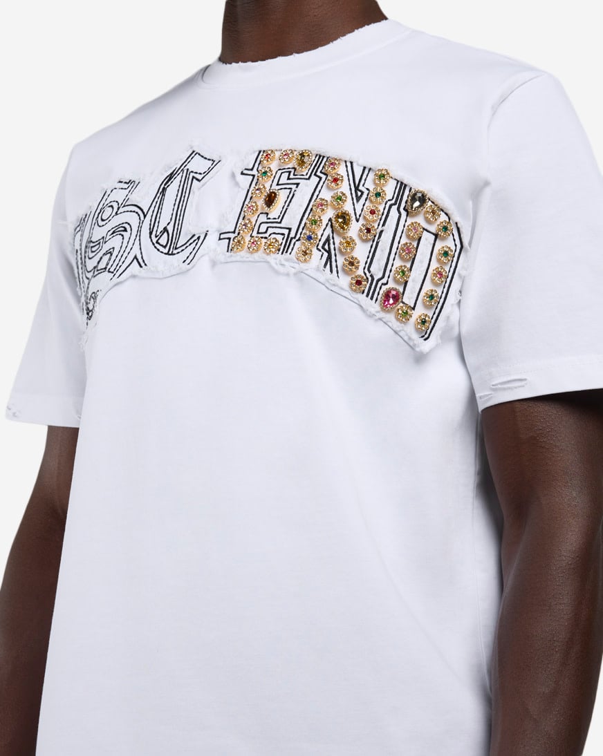 Shop Decibel Embellished Tee SSKT004-WHT white | SNIPES USA