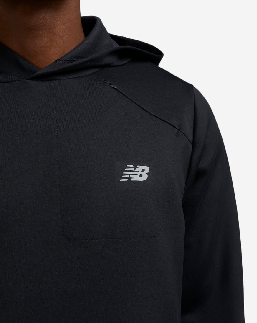 Shop New Balance Tech Knit Hoodie MT41139-BK black | SNIPES USA