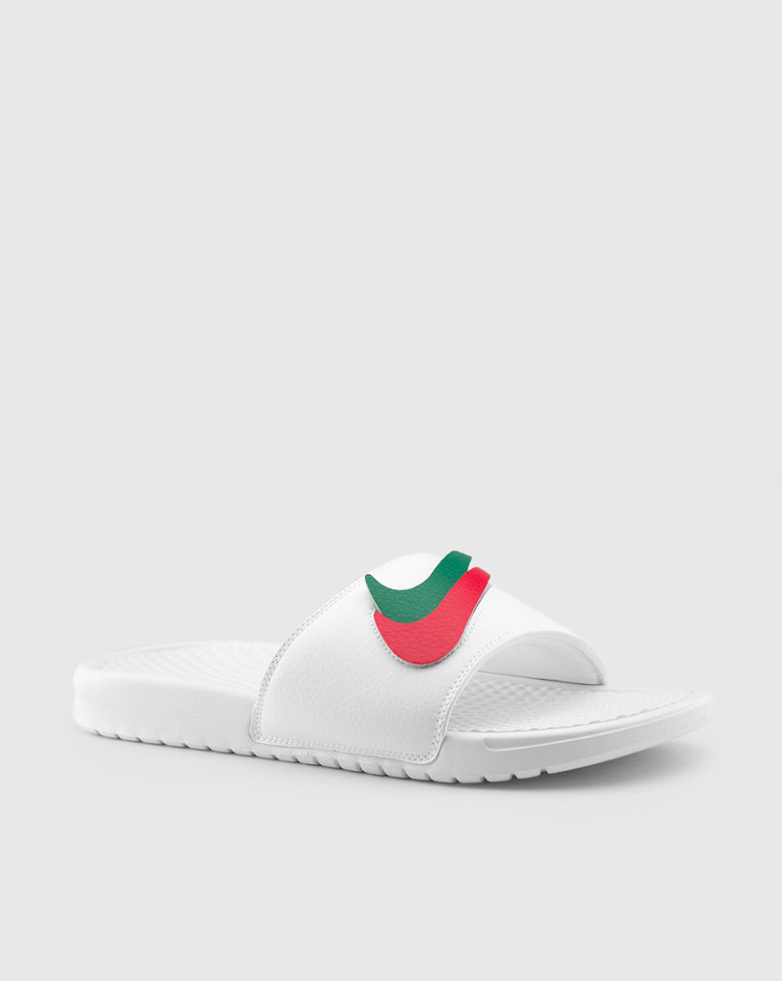 nike slides interchangeable swoosh