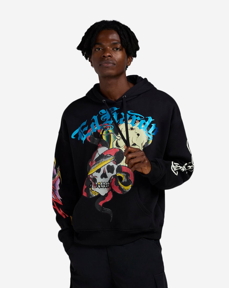 トップス Ed Hardy Ed Hardy Pierced Eagle Hoodie – DTLR