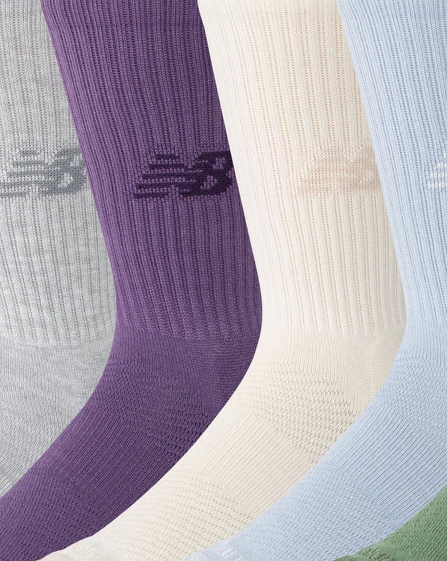 Shop New Balance Active Crew Socks 6 Pack LAS65201AS7 multi