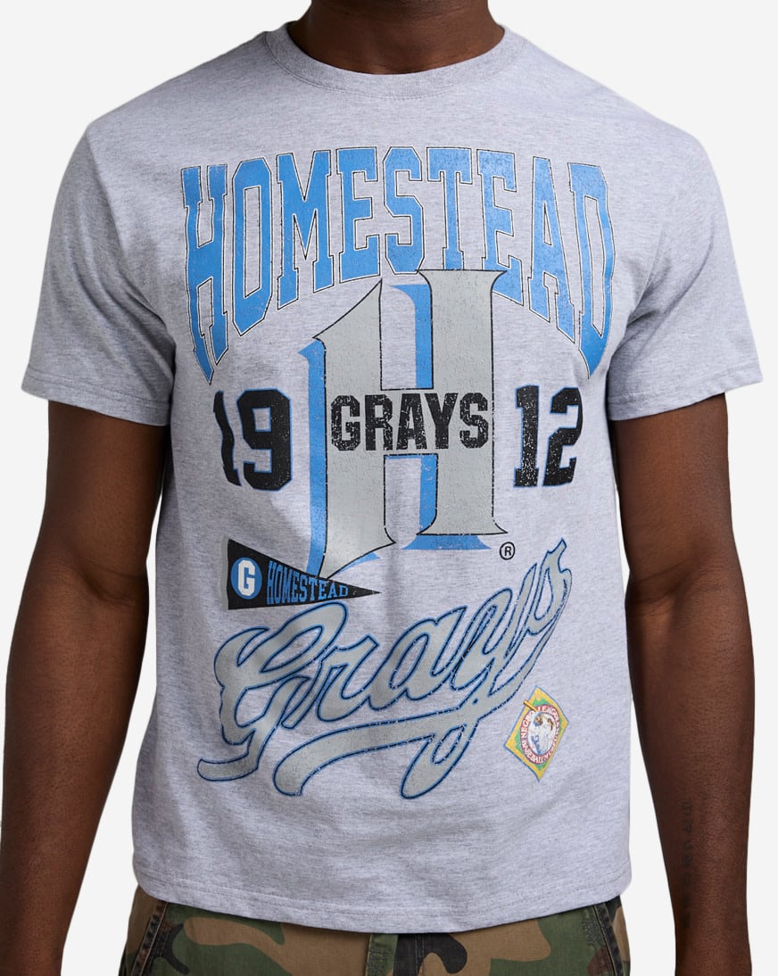 Shop Reason NLB Homestead Grays Tee RE5-048-HTRGRY grey | SNIPES USA