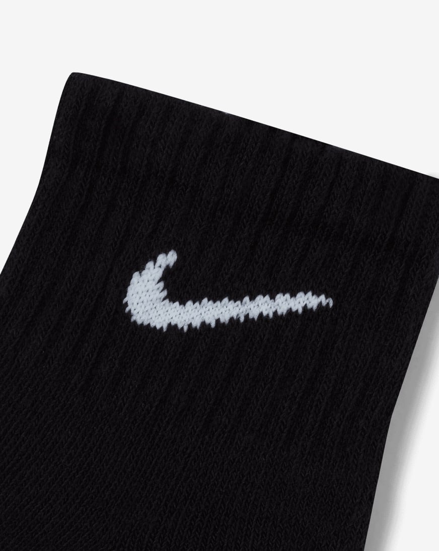 Shop Nike 3Pk Everyday Quarter Cushion Socks SX7667-010 black