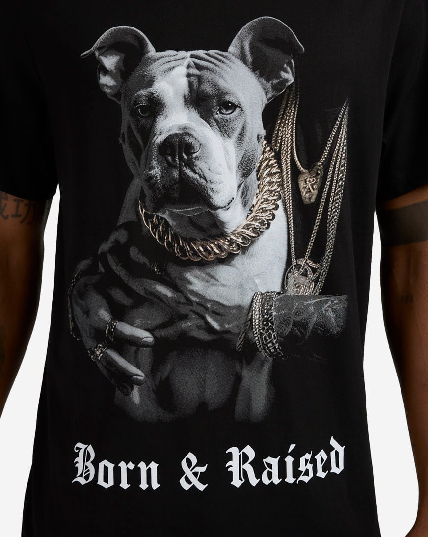 Shop Graphic Tees Born Raised Pit Tee MTUS537-US-00007 black