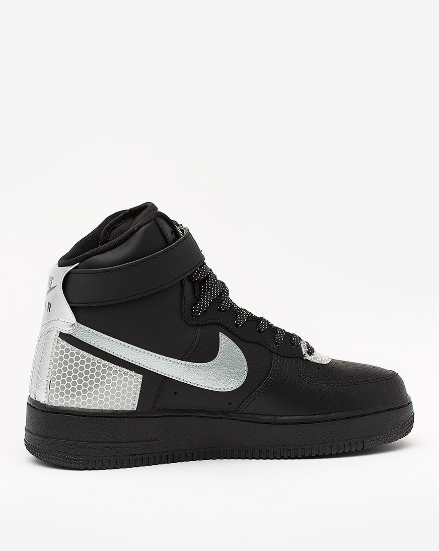 air force 1 high top grey and black