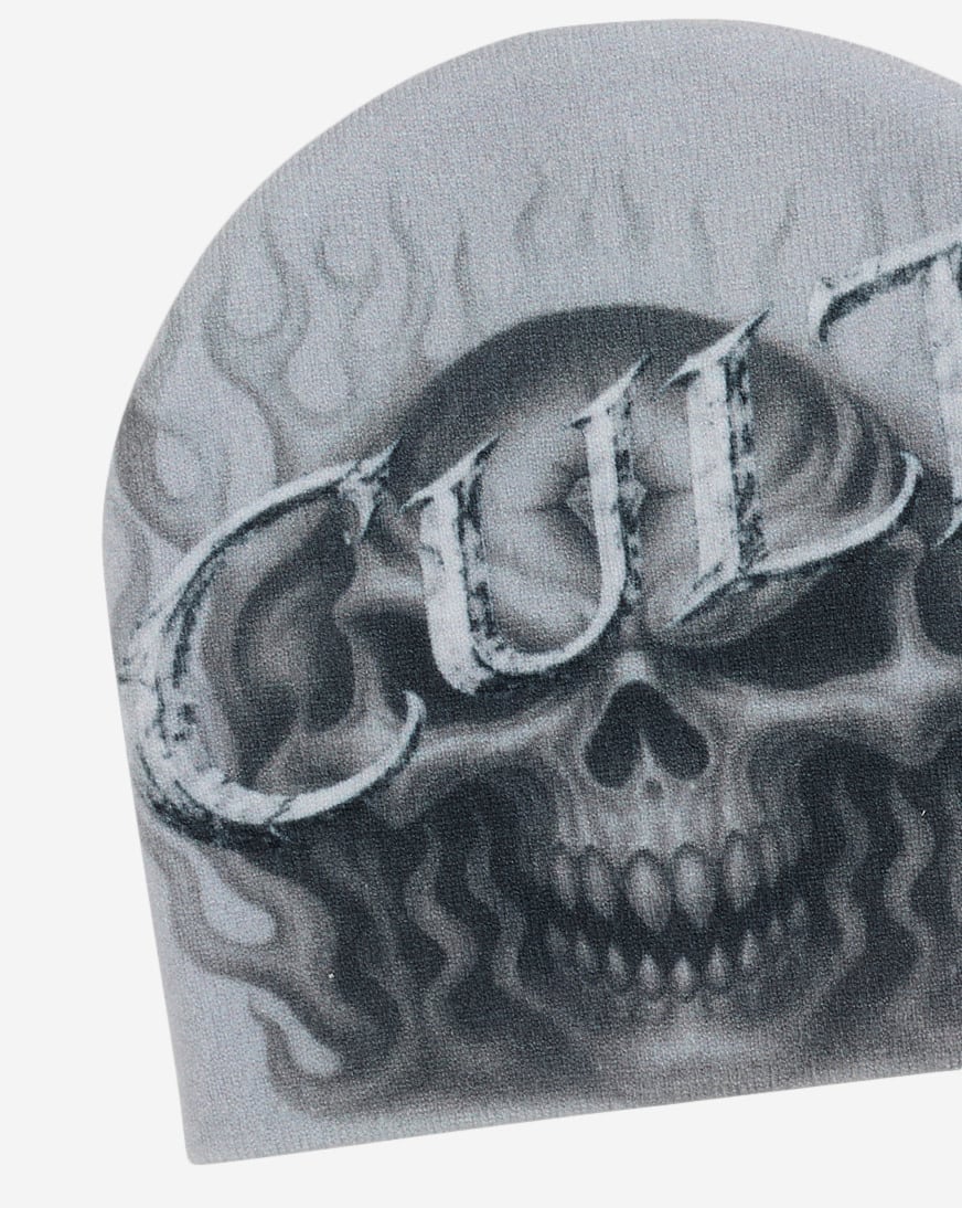 Shop Cult of Individuality Skeleton Knit Hat 626BS-KHS01A grey