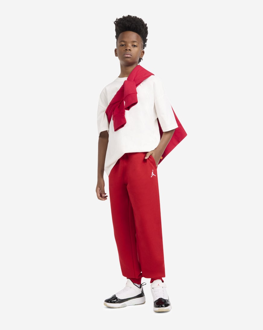 Shop Jordan Big Kids' Fleece Pants 95F113-R78 red | SNIPES USA
