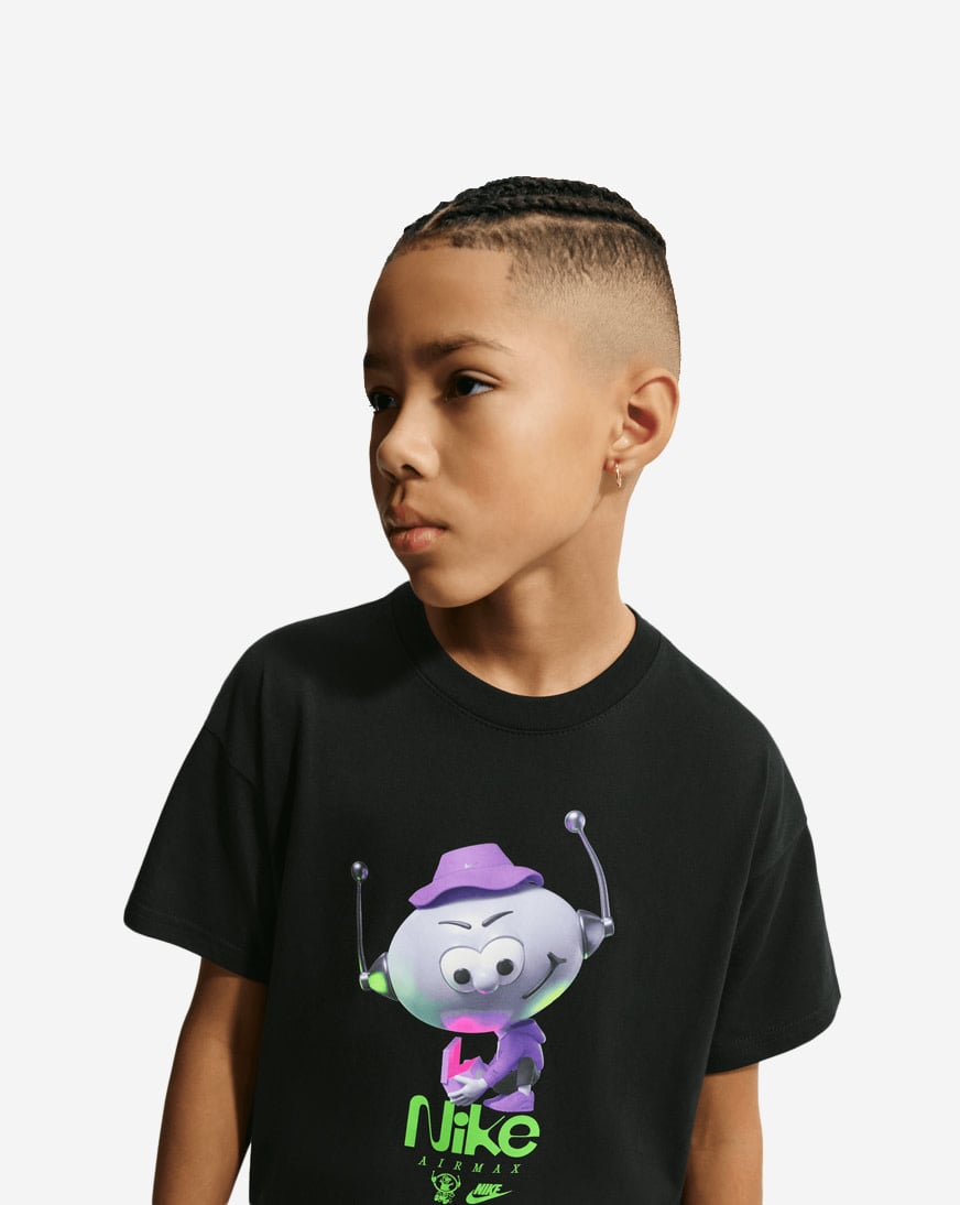 Shop Nike Big Kids' Max 90 Tee II0450-010 black | SNIPES USA