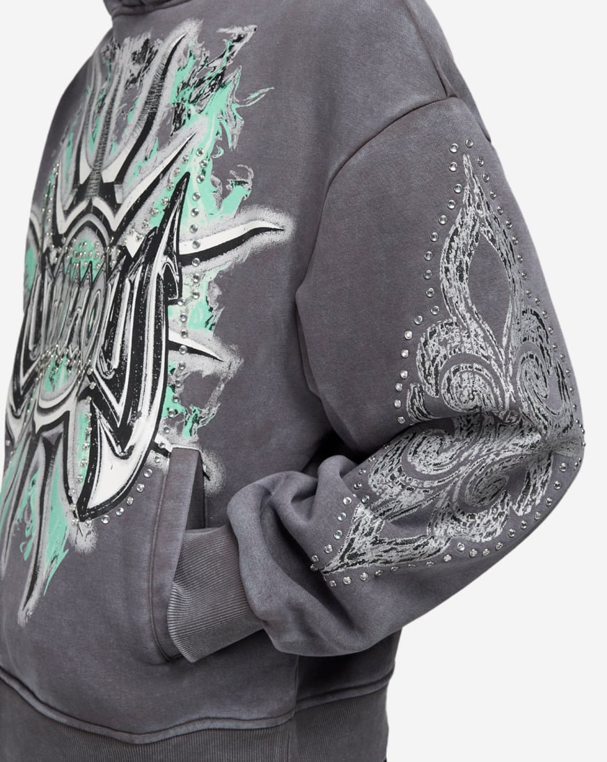 Shop Smoke Rise Luminous Hoodie FO25577SNZ-GRY grey | SNIPES USA