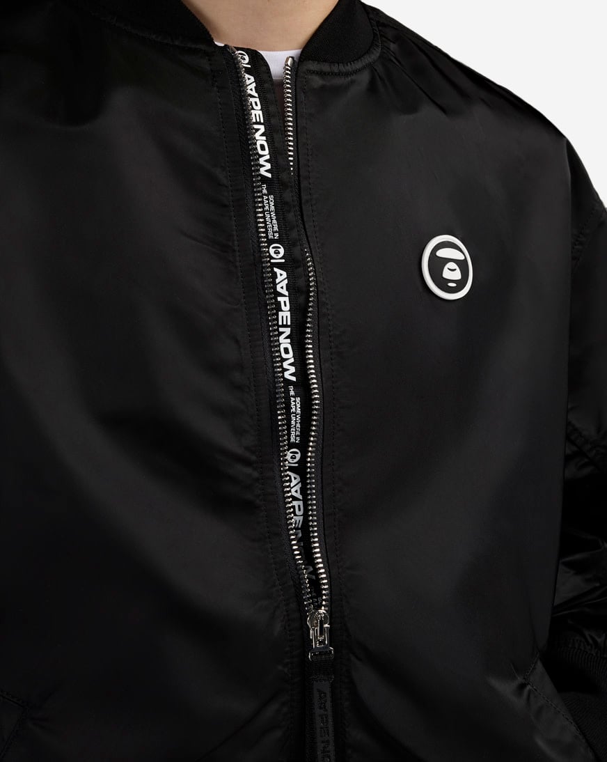 Shop AAPE MA1 Bomber Jacket AAPLJM7728XXP-BKX black | SNIPES USA