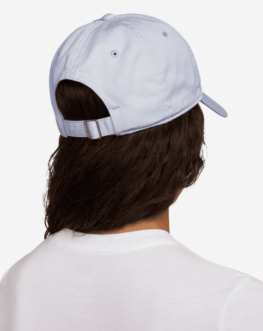 Shop Nike Nike Club Unstructured Futura Wash Cap FB5368-057 blue