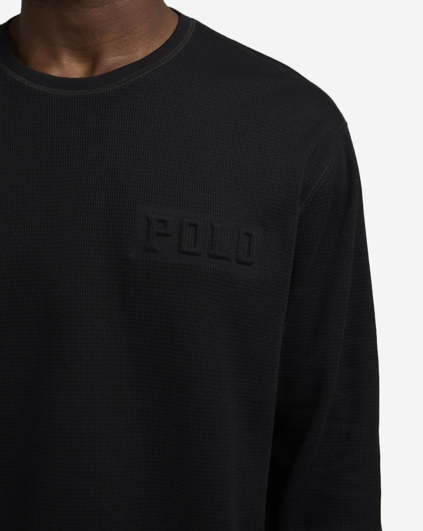 Shop Polo Ralph Lauren Embossed Thermal PWLE2F-AA8V black | SNIPES USA