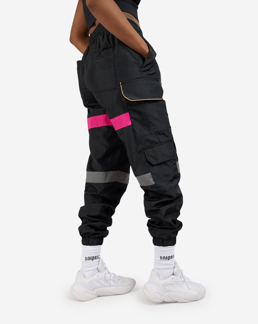 Shop SNIPES Colorblock Nylon Pants SNQ123009W-BLK black