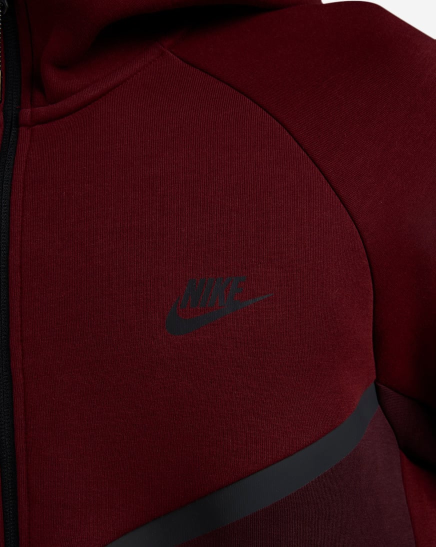 Shop Nike Tech Full-Zip Windrunner Hoodie HV0949-619 red | SNIPES USA