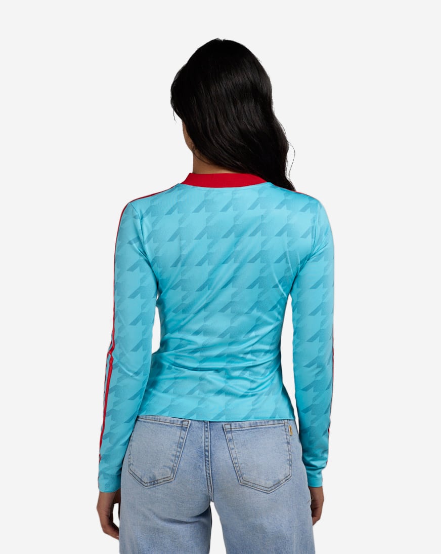 Shop adidas Graphic Football AOP Bodycon Long Sleeve Jersey JW0271