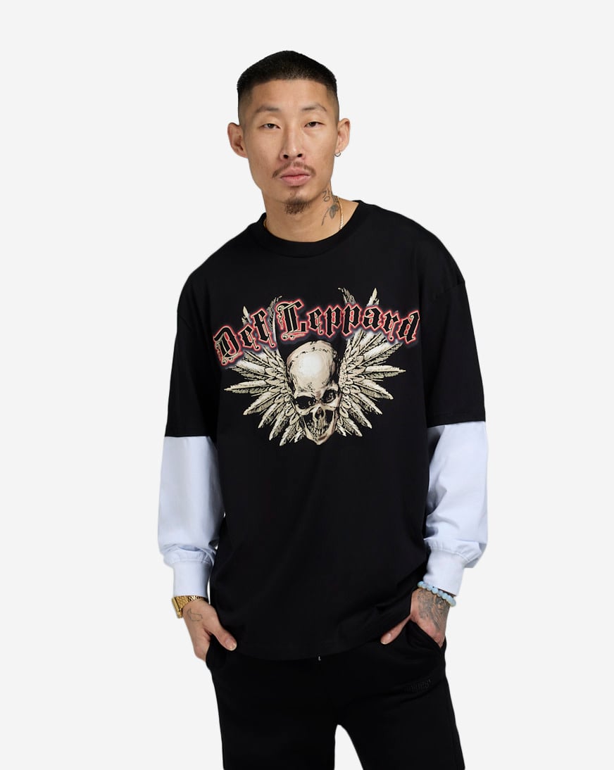 Shop Freeze Max Def Leppard Euphoria Tour Tee D110027-BLW black