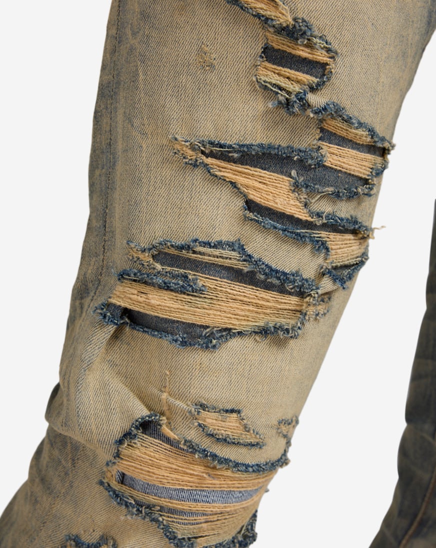 Shop Jordan Craig 5Pkt Rip Repair Jeans JS3208-DES brown | SNIPES USA