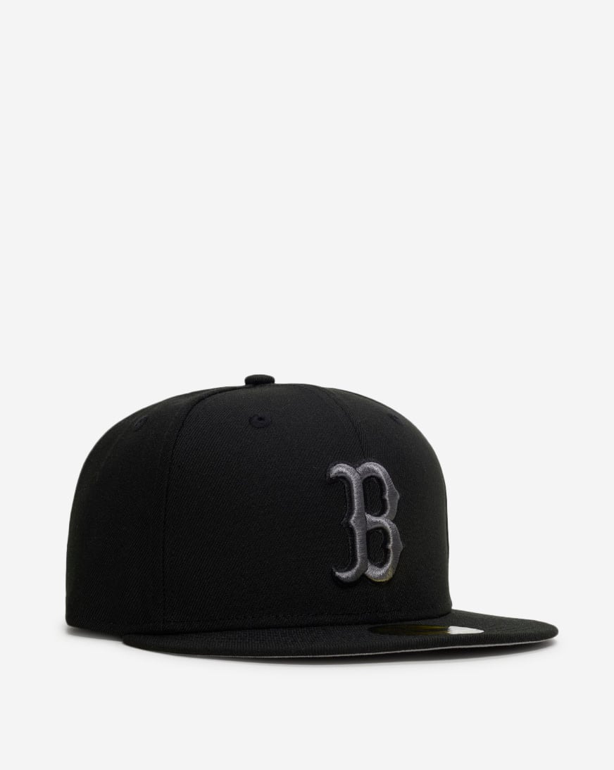 Shop New Era 59Fifty Boston Red Sox Core Fitted Hat 71032185 black