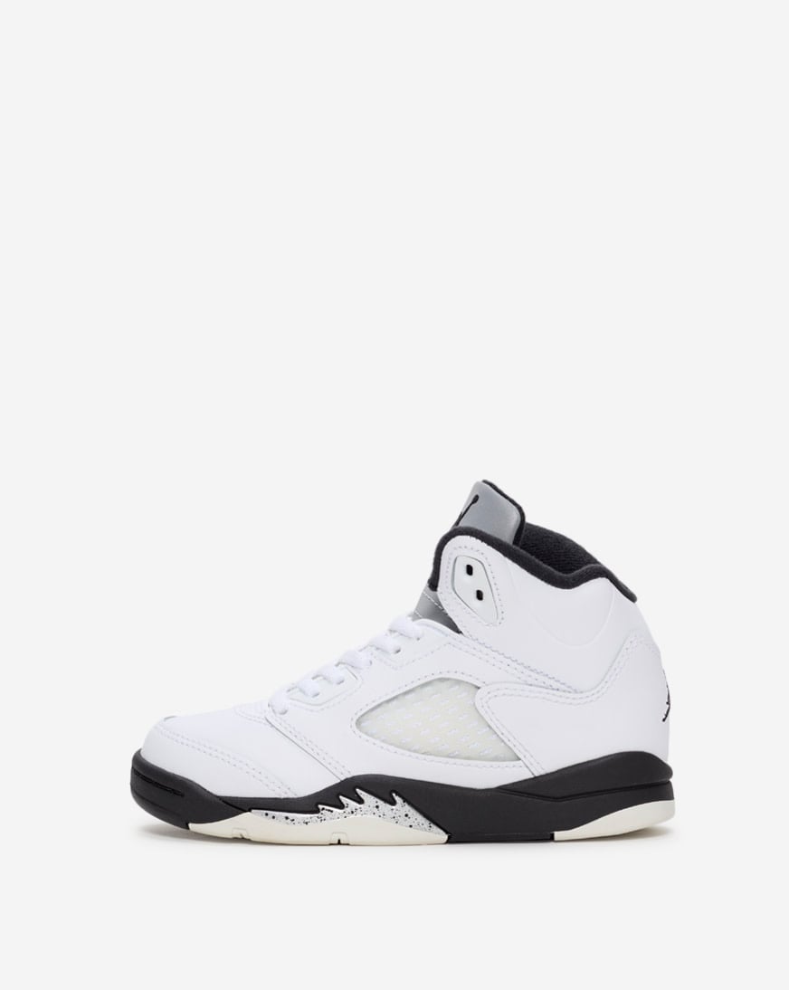 Shop Jordan Little Kids' Air Jordan 5 Retro 440889-110 white