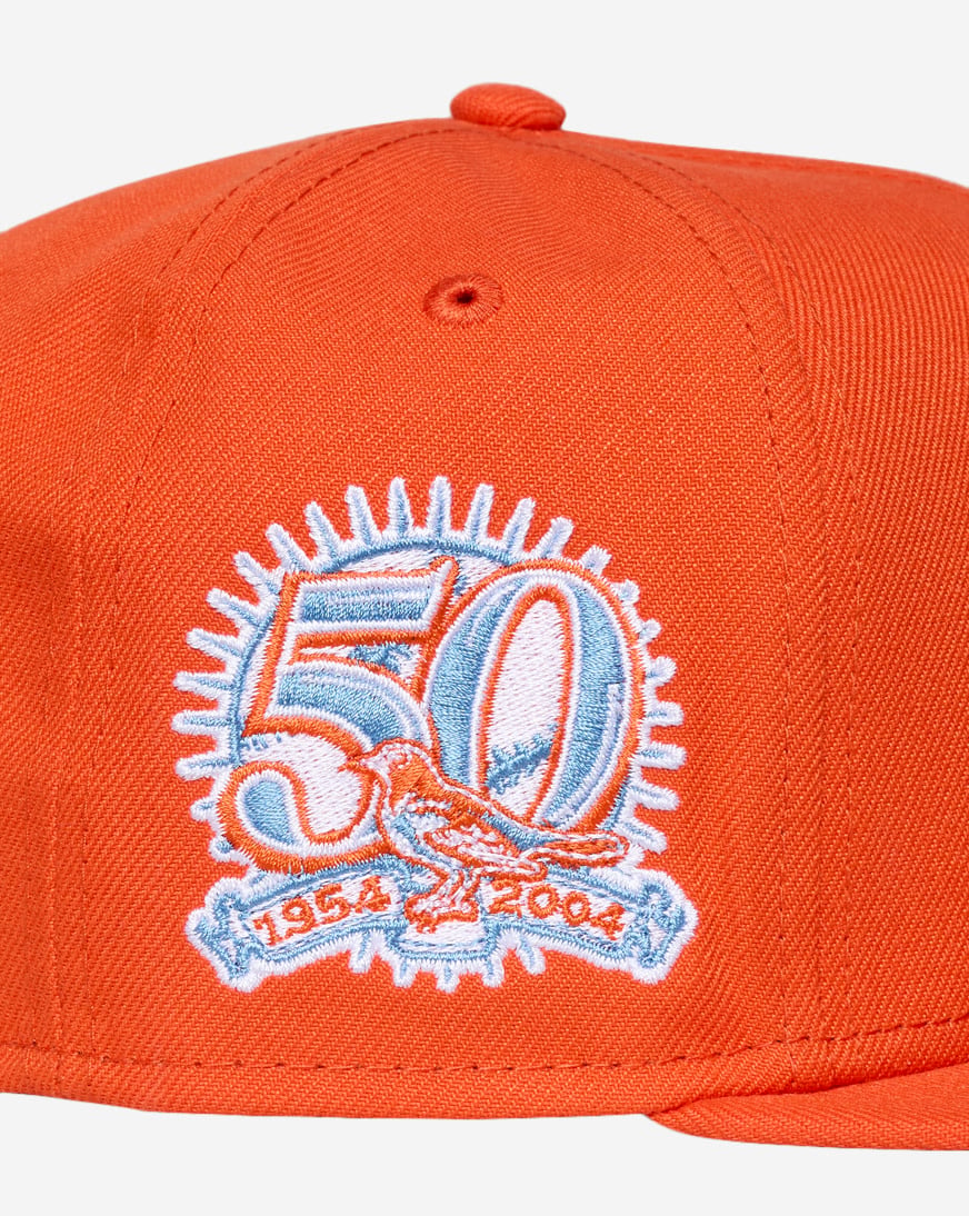 Shop New Era 59Fifty Baltimore Orioles Fitted Hat 71011925 orange