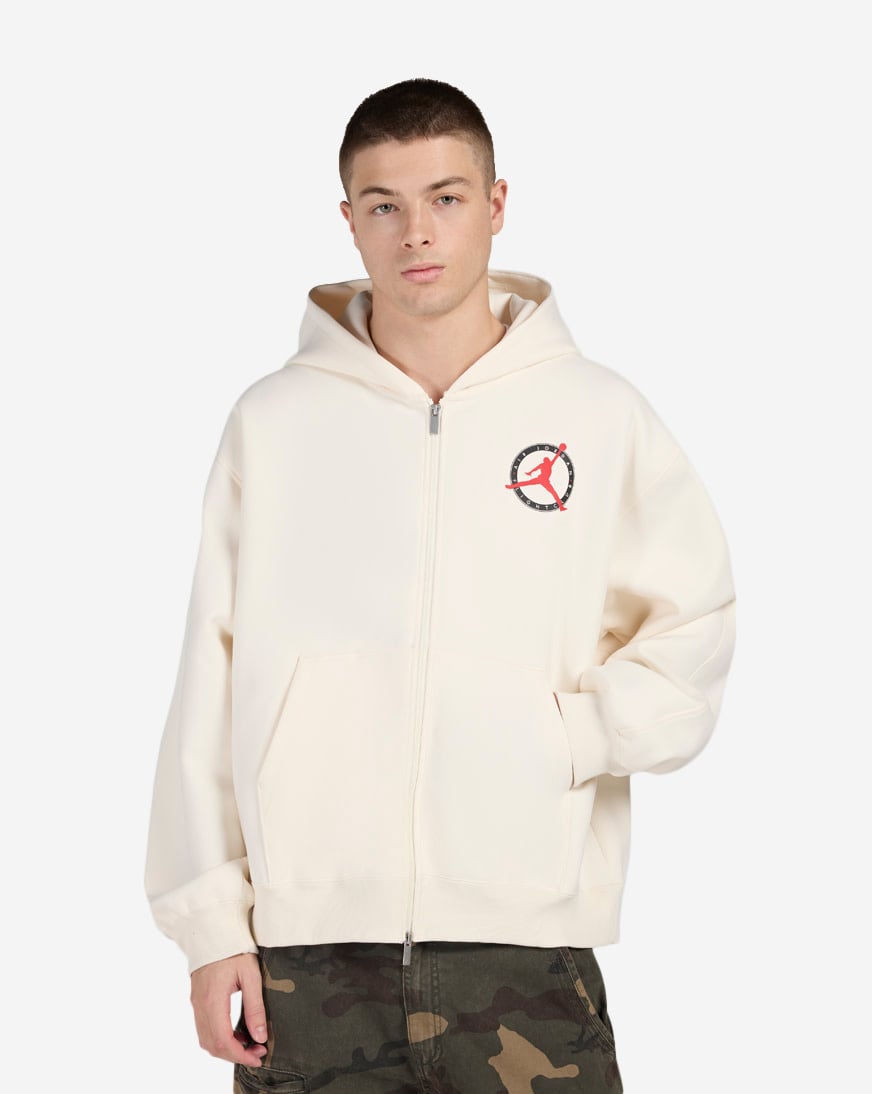 Shop Jordan Flight Club Fleece Full-Zip Knit Sweatshirt IF1810-110