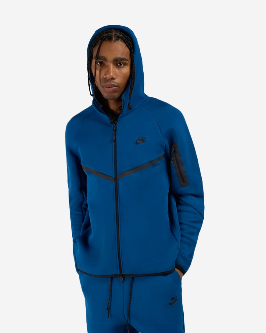 Shop Nike Tech Fleece Full-Zip Windrunner Jacket HV0949-476 blue