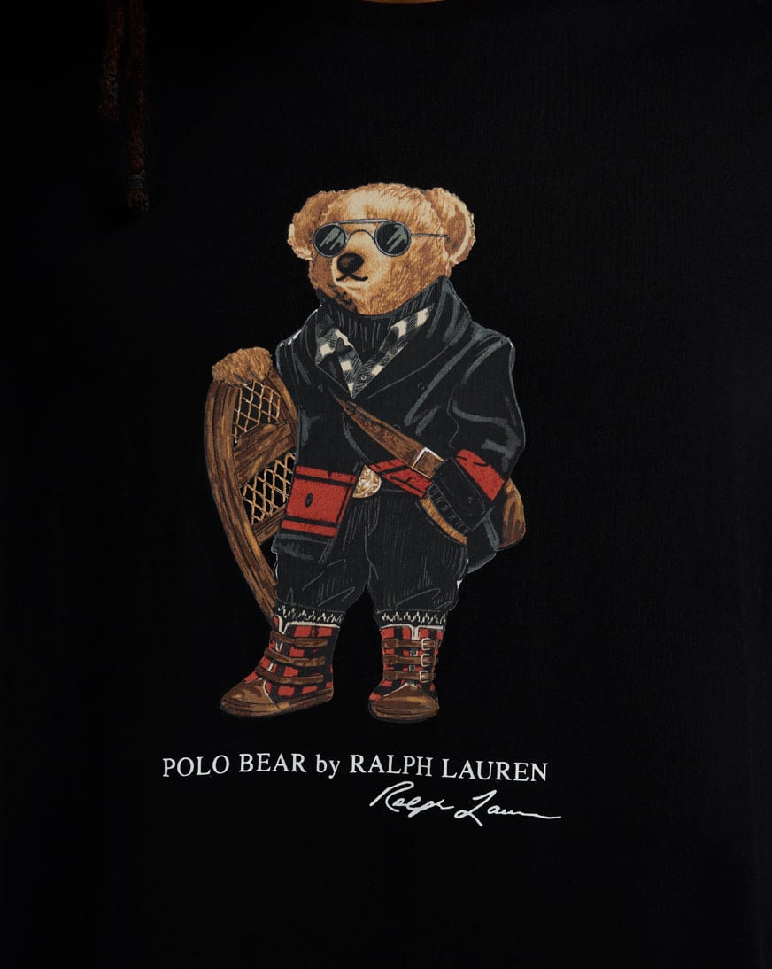 Shop Polo Ralph Lauren Holiday Bear Graphic Tee 710981800001-BLK