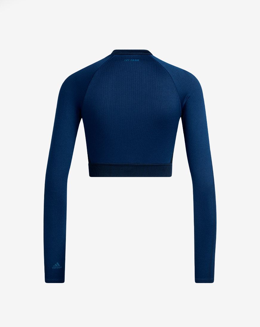 Shop adidas IVY PARK Crop Top 2.0 HH9361 blue | SNIPES USA