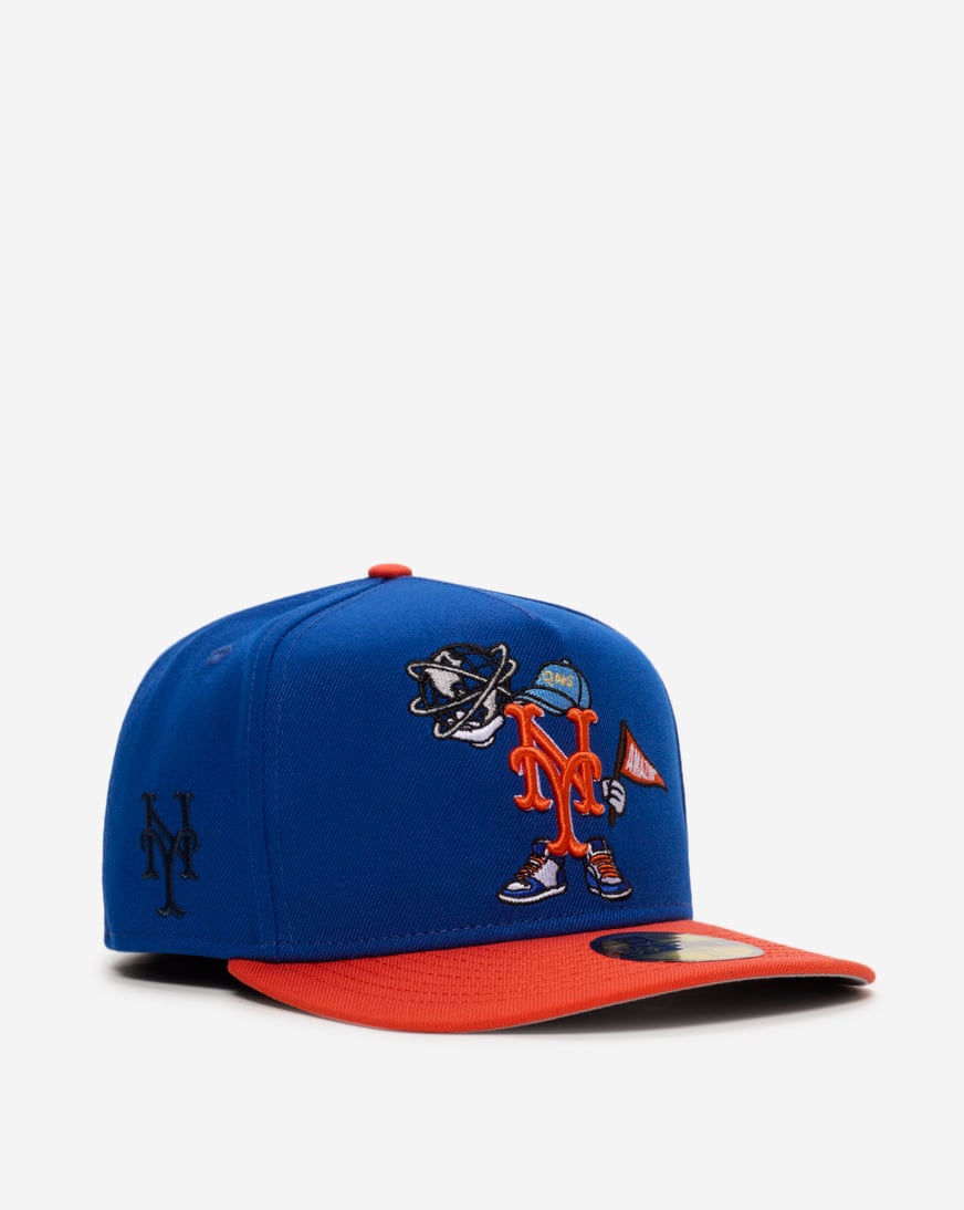 Shop New Era 59Fifty New York Mets Cartoon A-Frame Fitted