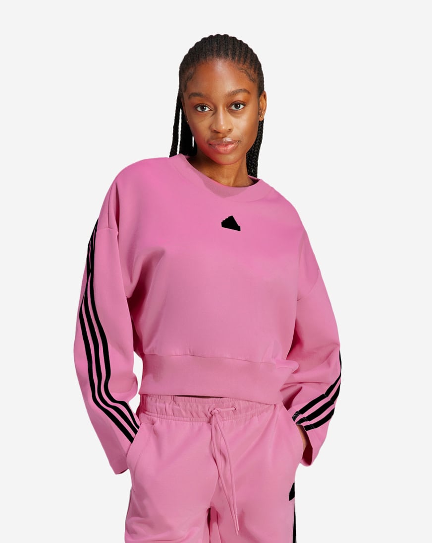 Shop adidas Future Icons 3-Stripes Crew IL3054 pink | SNIPES USA
