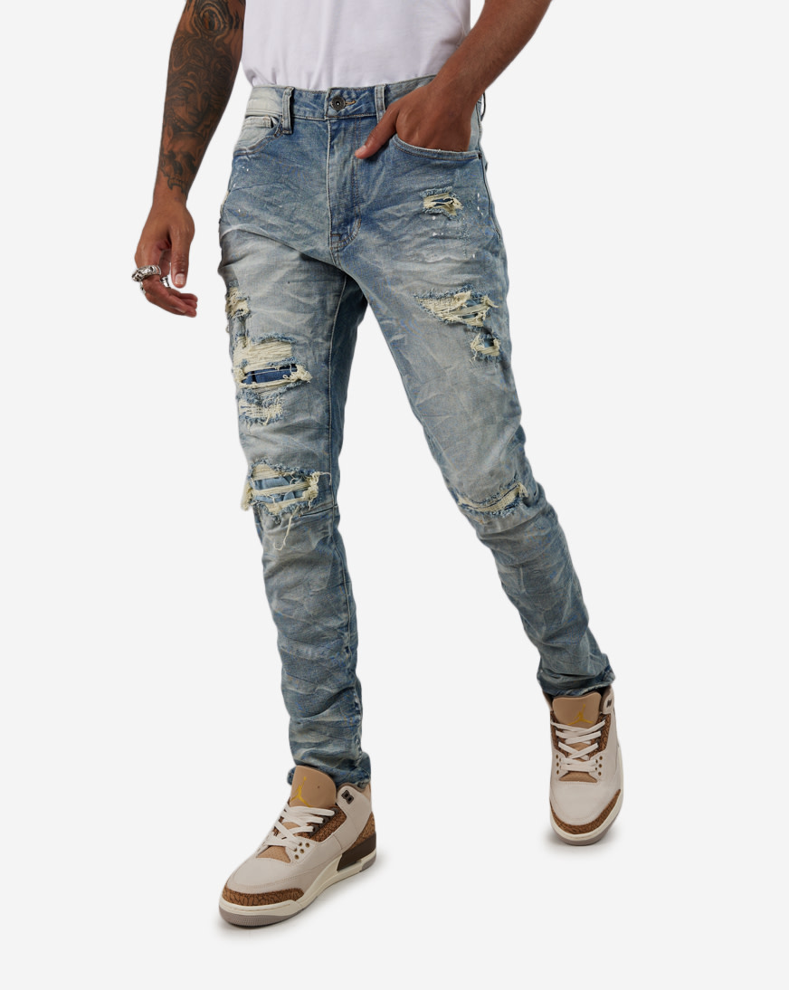 Shop Decibel Cloud Wash Skinny Jeans JP23509SNZ-BLU blue
