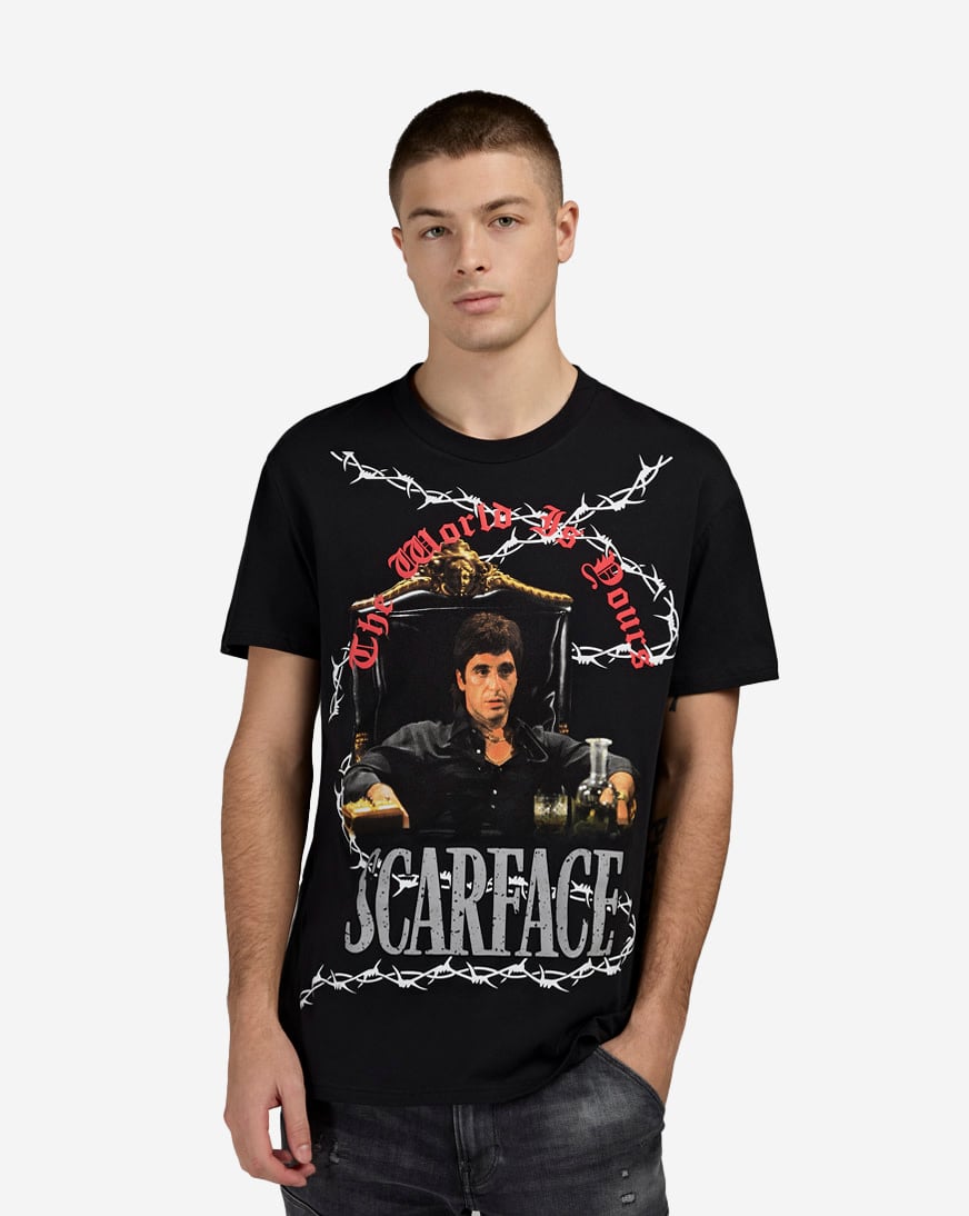 Shop Graphic Tees Scarface Tee SFS6TM-210 black | SNIPES USA