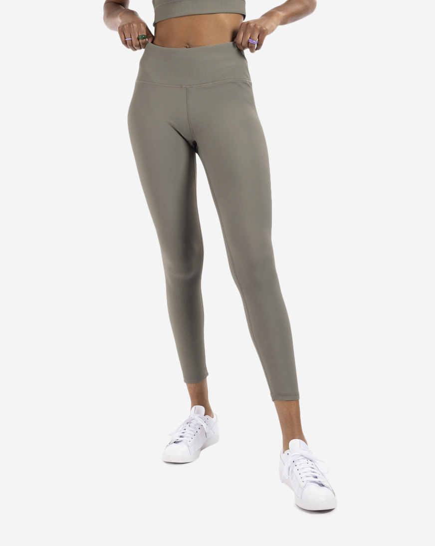 Shop Rockstar Ribbed Leggings 1L312OLIVE green SNIPES USA