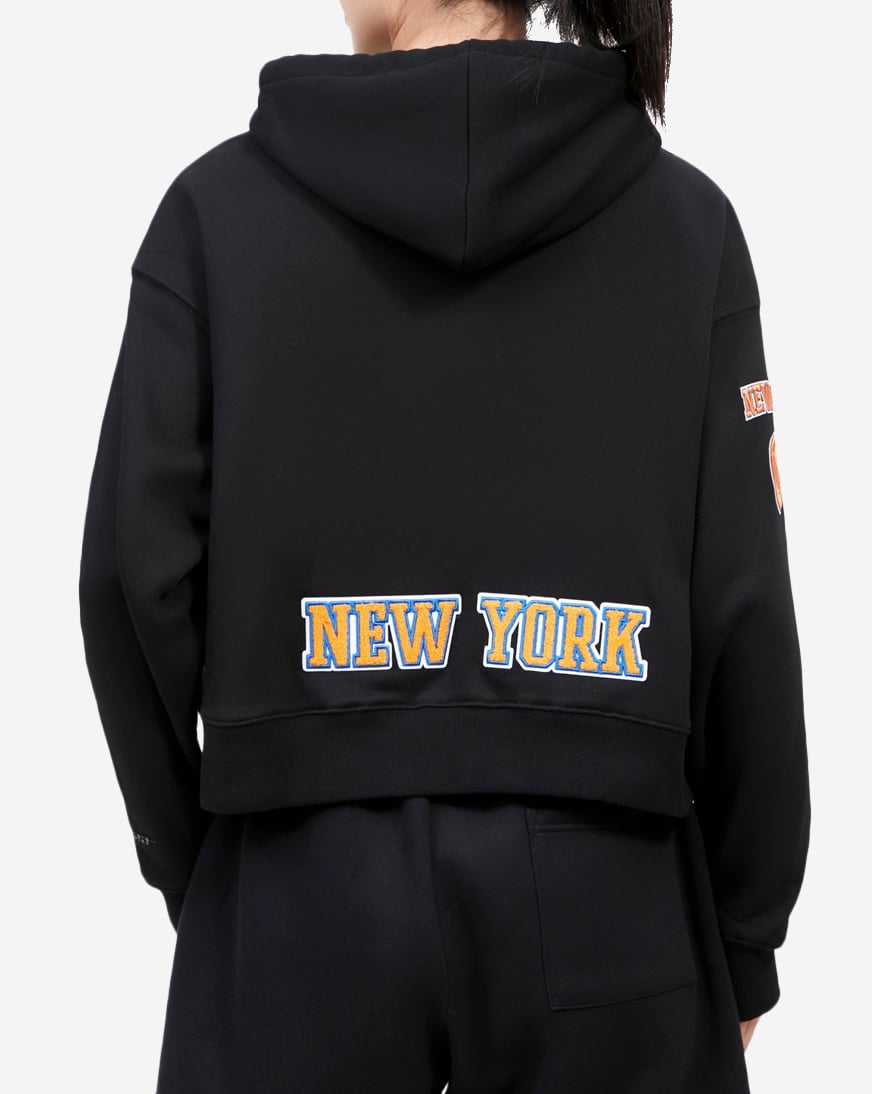 Shop PRO STANDARD New York Knicks Classic Cropped Pullover Hoodie