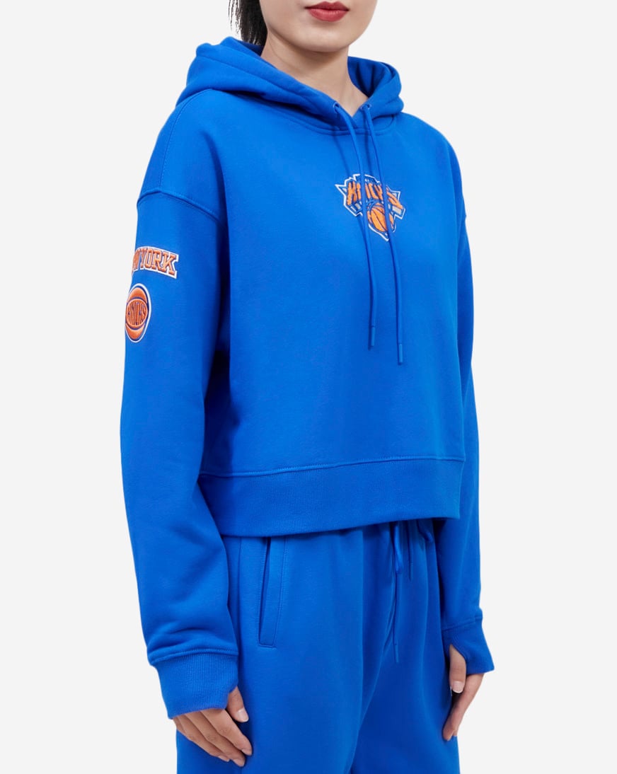 REMILLA ワントップフード　saxブルー　xl Shop PRO STANDARD New York Knicks Classic Cropped Pullover Hoodie