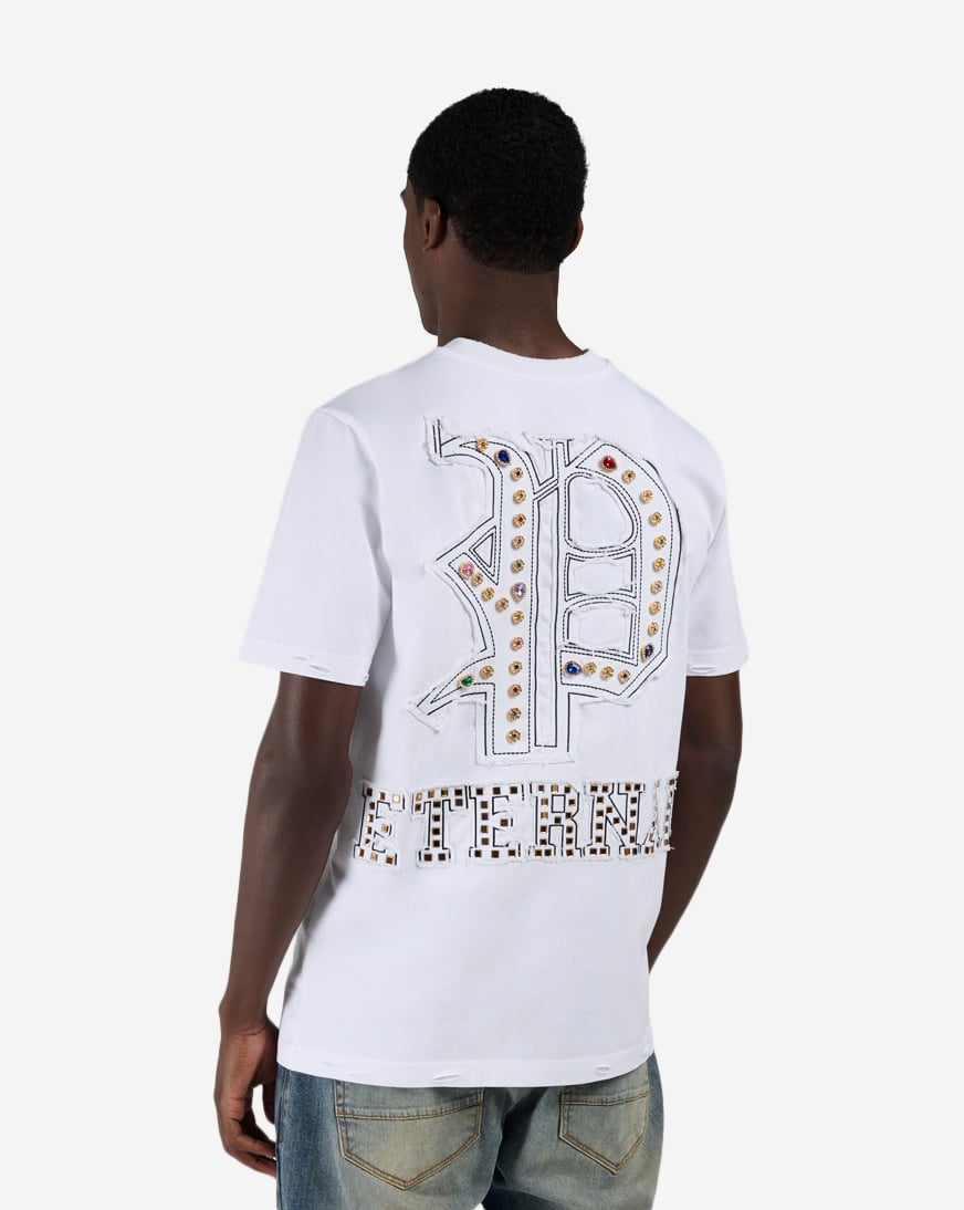 Shop Decibel Embellished Tee SSKT004-WHT white | SNIPES USA