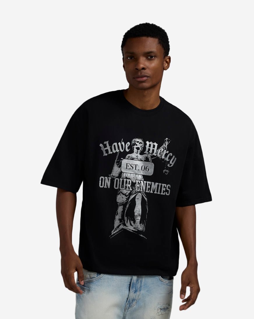Shop Graphic Tees Foil Have Mercy Tee RR5-008T-001 black | SNIPES USA