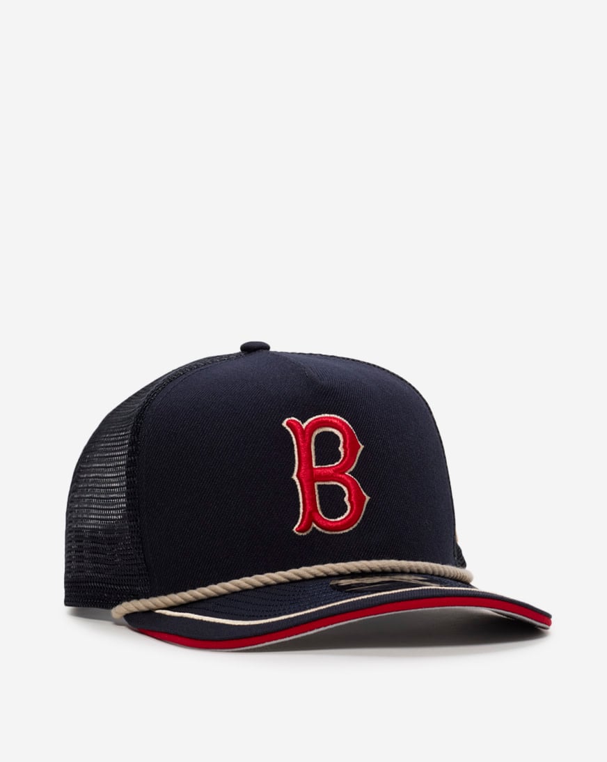 Shop New Era 9Fifty Boston Red Sox Rope A-Frame Snapback Hat