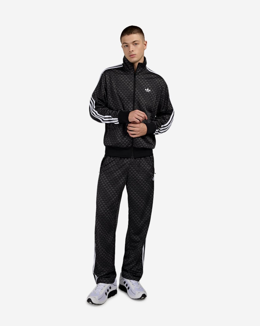 Shop adidas Firebird Loose Monogram Track Top KC9158 black