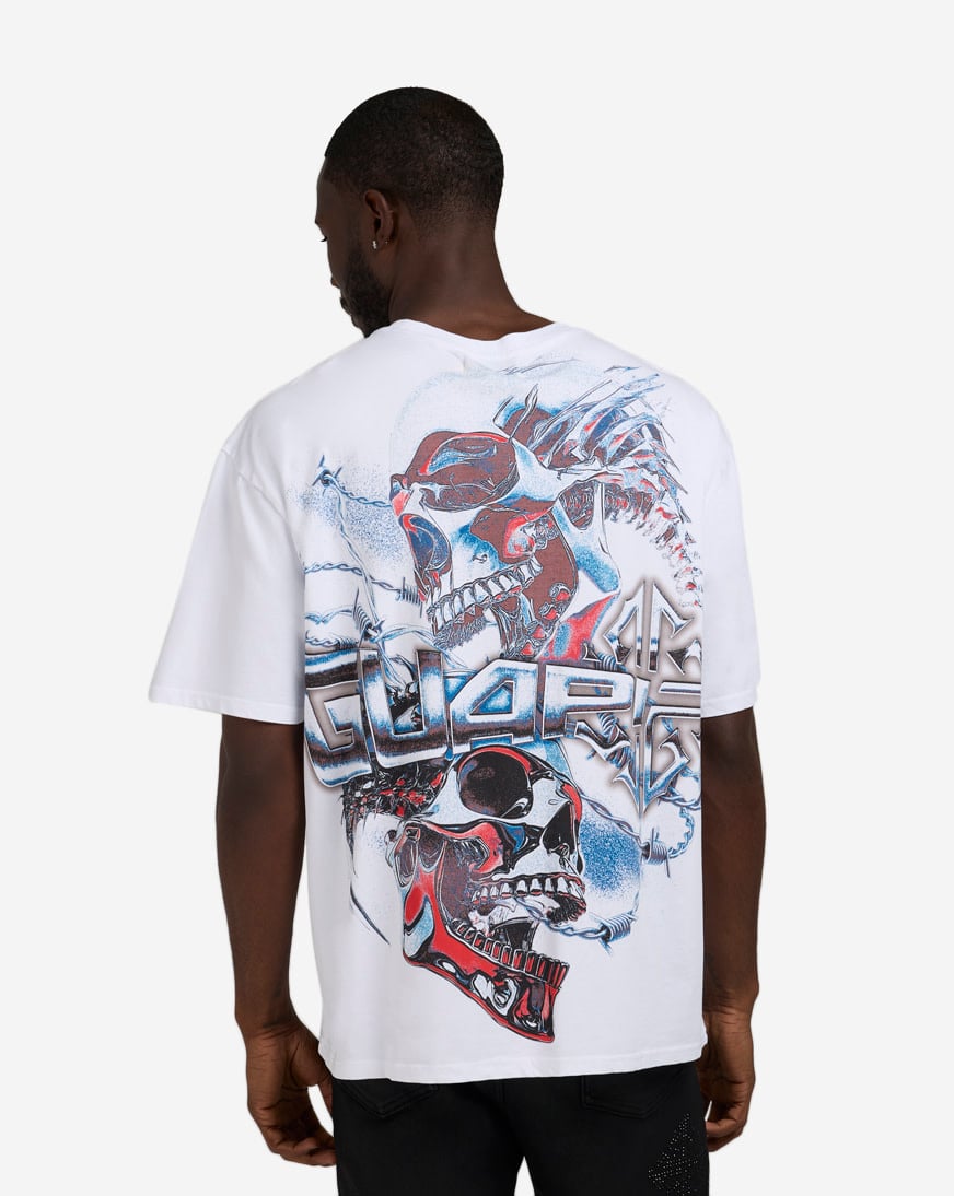 ミュージシャン theGazettE GAZ CHROME LOGO TEE / WHITE