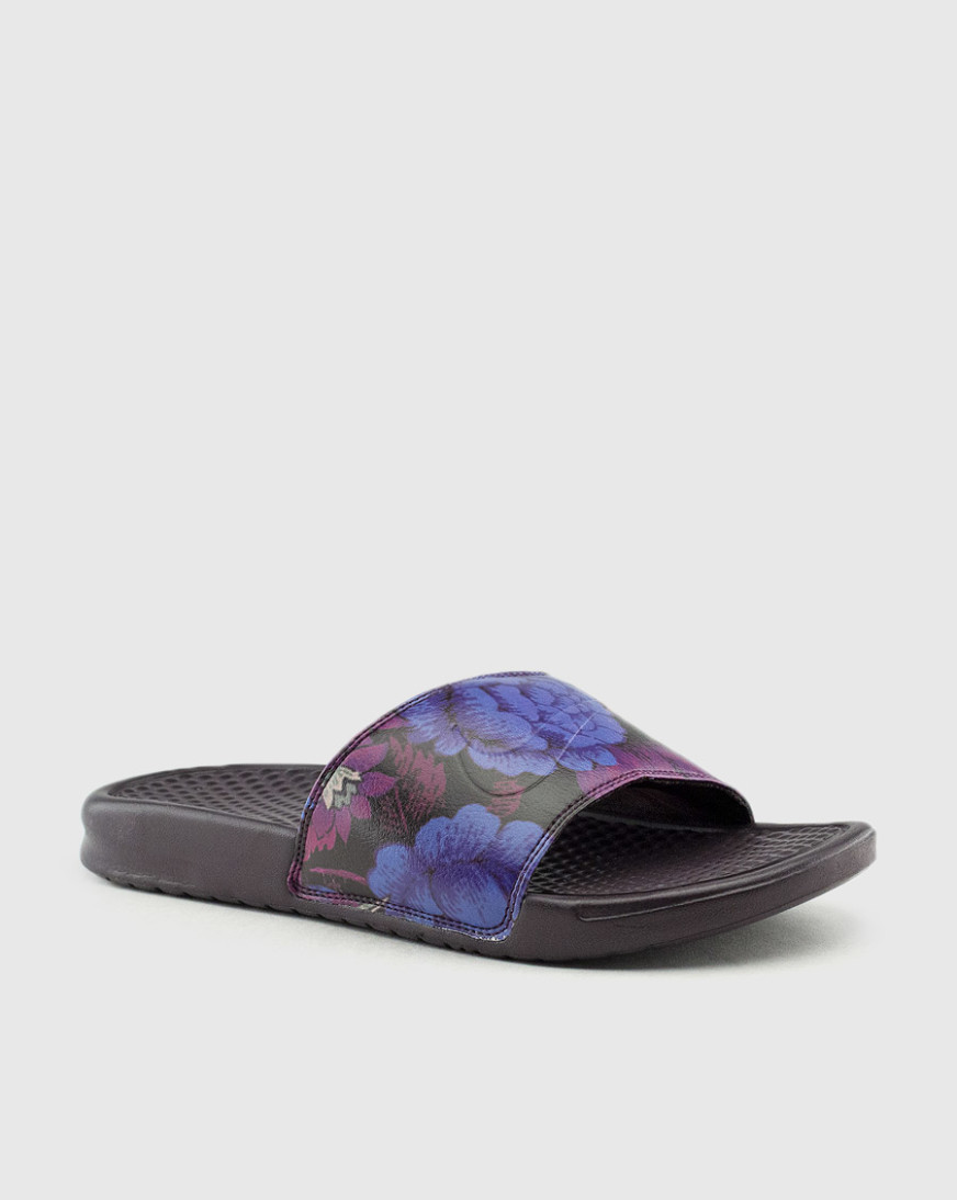 womens floral nike slides