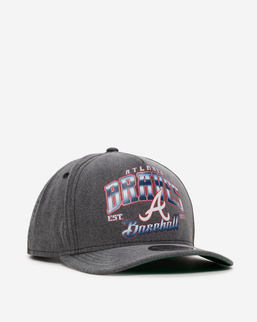 Shop New Era 9Fifty Atlanta Braves Washed A-Frame Snapback Hat