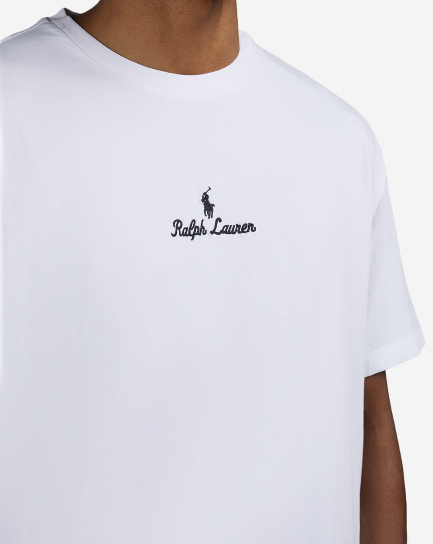 Shop Polo Ralph Lauren Jersey Knit RL Script Graphic T-Shirt