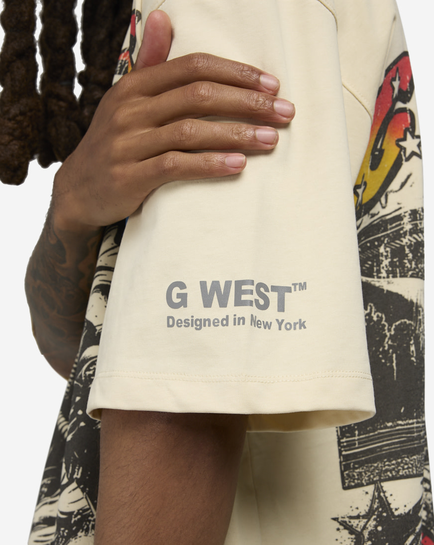 Shop G West Cosmic Sky Ride Tee GWDSPPT9091 white | SNIPES USA