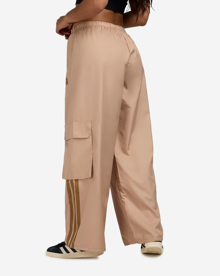 ■adidas■ 3S Cargo Pants Beige JG8042 Size L- Adicolor Classics 3 Stripes Men's Cargo Pants