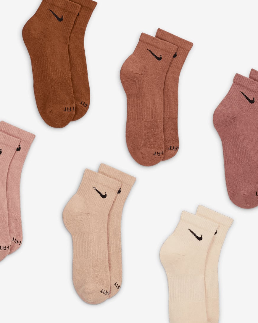 Shop Nike Everyday Plus Cushioned Ankle Socks (6 Pk) SX6899-904
