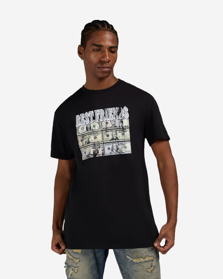 Shop Graphic Tees GW Best Friends Money Tee MTUS477-US-00007 black